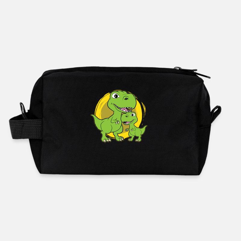 Großer Dino kleiner Dino Shirt Recycelte Kulturtasche