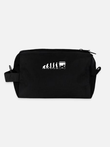 Busfahrer Shirt Evolution Busfahrer - Recycelte Kulturtasche - Schwarz - Hinten