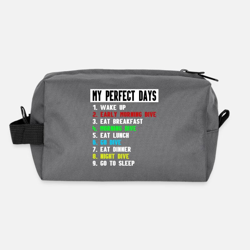 MY PERFECT DIVE DAY - DIVING - Perfekter Tag Recycelte Kulturtasche