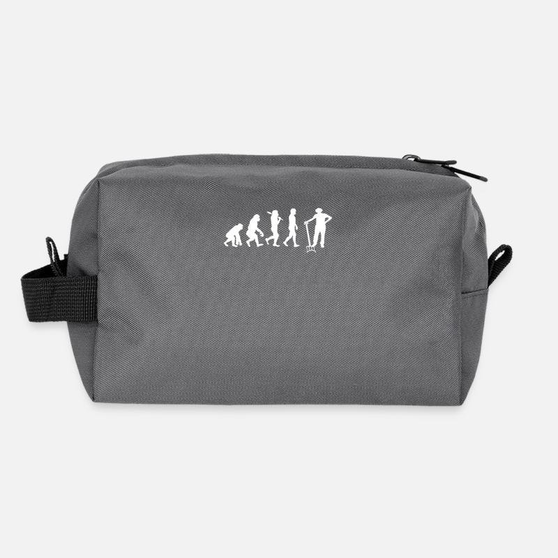Farmer evolution farmer pitchfork pitchfork Recycled Toiletry Zip Bag