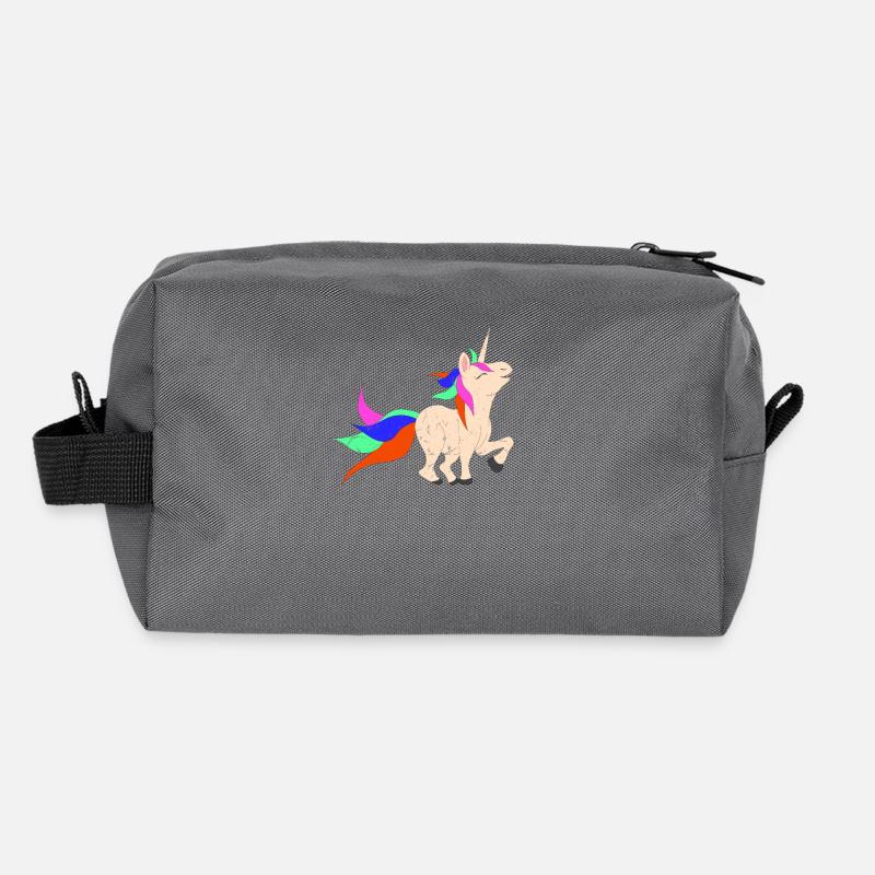 Einhorn grunge Recycelte Kulturtasche