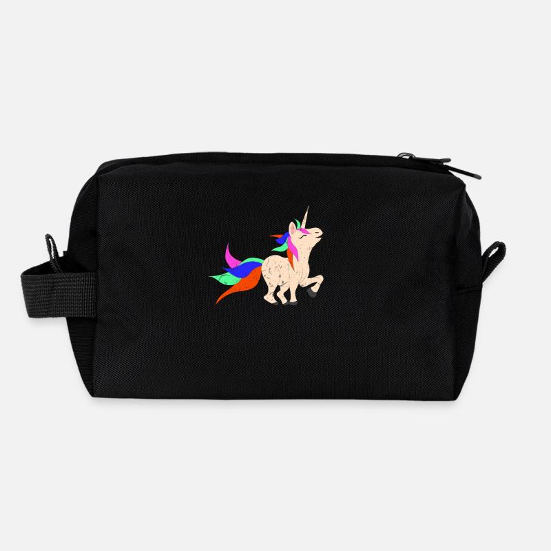 Einhorn grunge Recycelte Kulturtasche