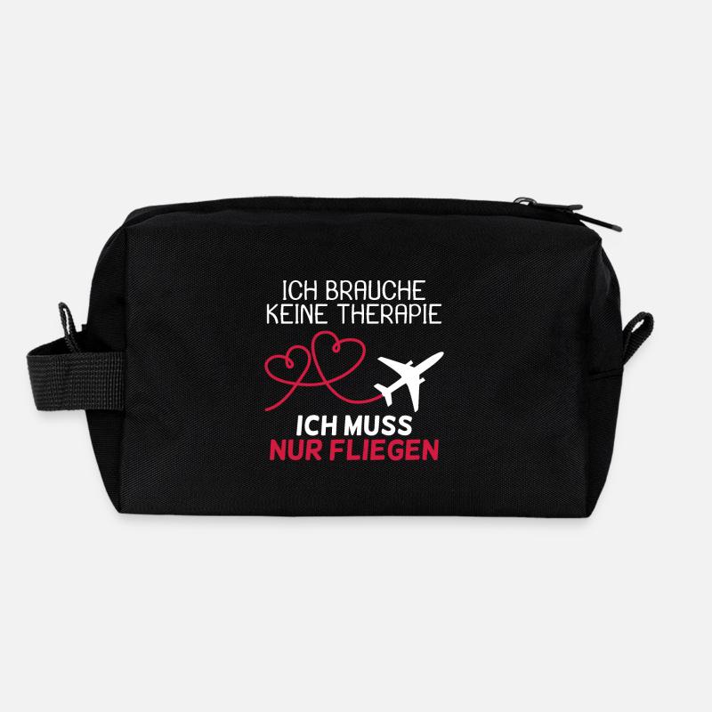 Pilot Therapie Spruch Flugzeug Geschenk Recycelte Kulturtasche