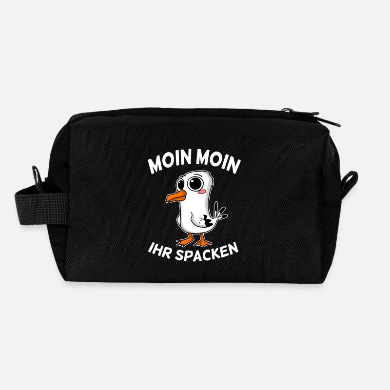 Freche Möwe Moin Moin Ihr Spacken Nordsee Ostsee Recycelte Kulturtasche