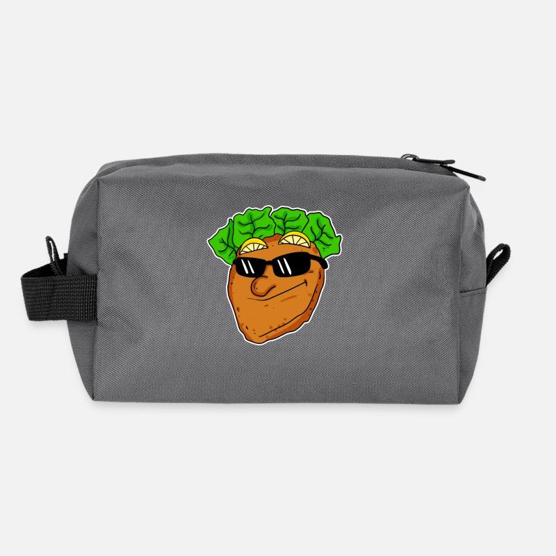 Cooles Schnitzel mit Sonnenbrille Recycelte Kulturtasche