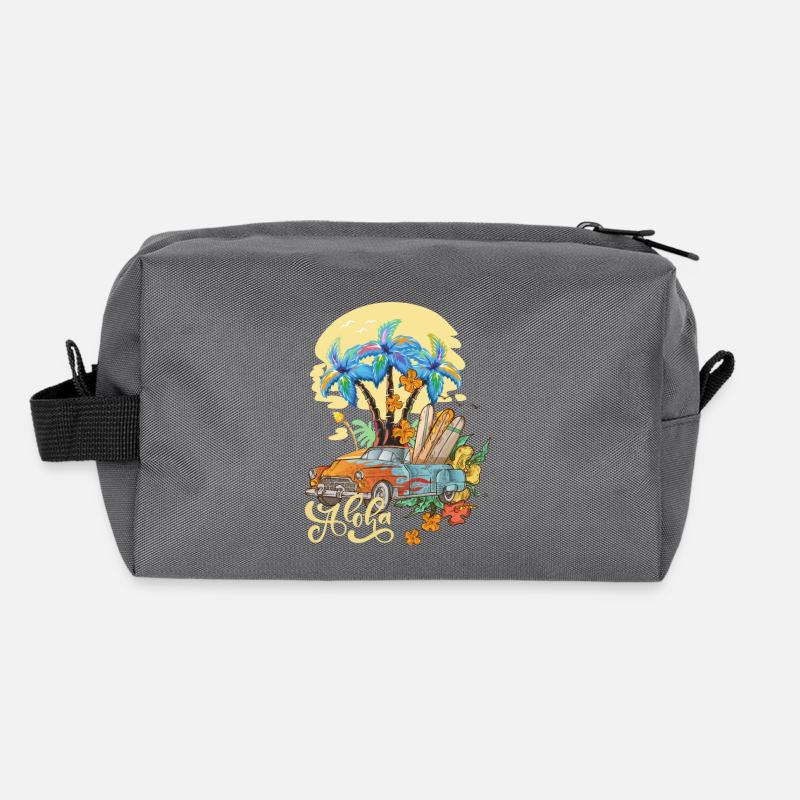 Aloha Sommer Aloha Haweii Trousse de toilette en tissu recyclé