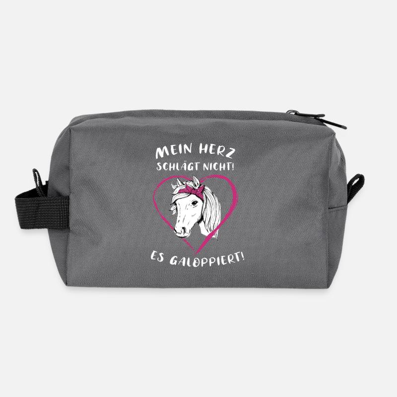 Pferde Herz Reiterin Geschenkidee Recycelte Kulturtasche