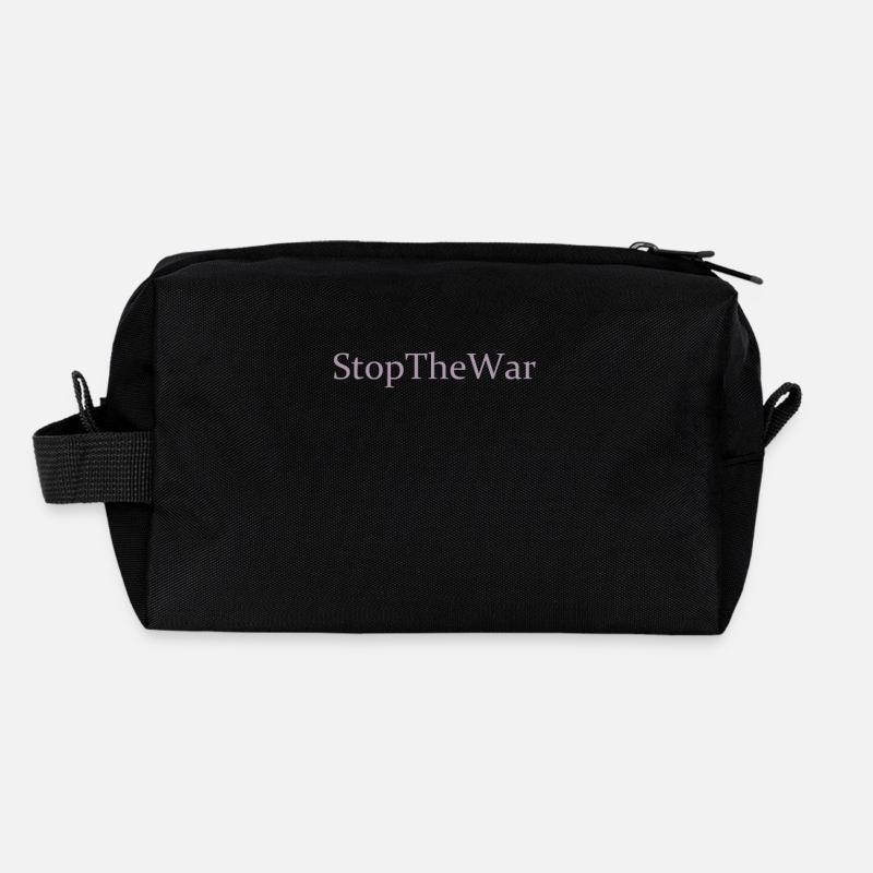 Stoppt den Krieg - Stop The War Recycled Toiletry Zip Bag
