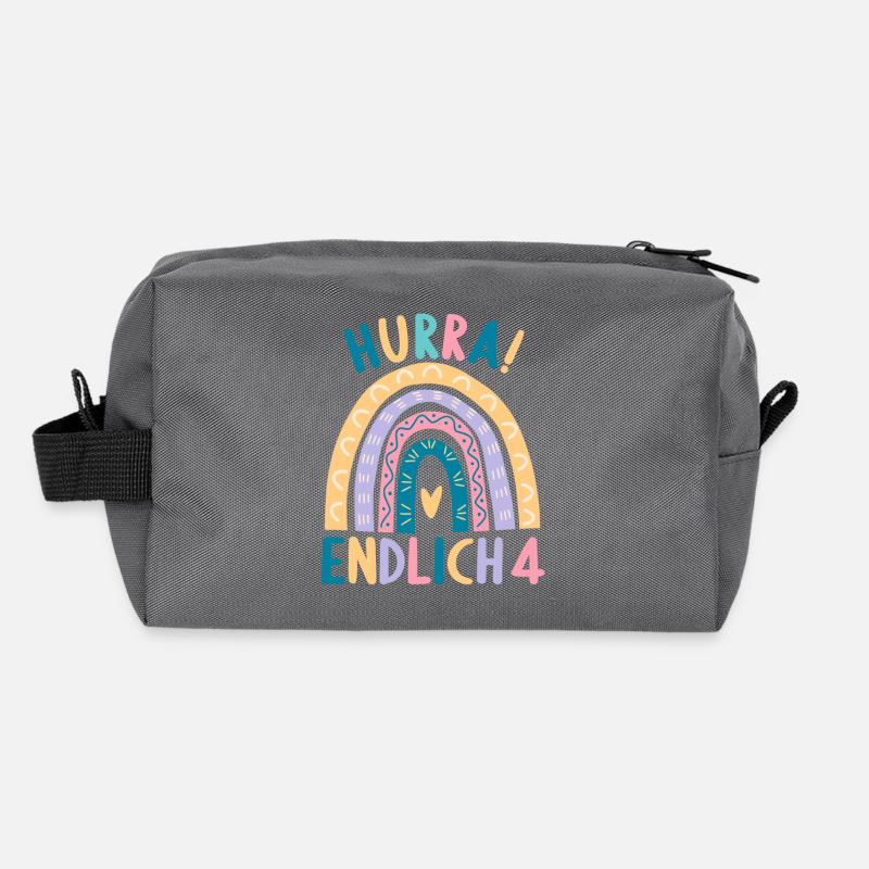 4 Jahre Geburtstagskind Regenbogen 4. Geburtstag Recycelte Kulturtasche