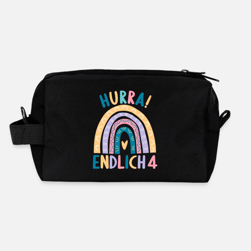 4 Jahre Geburtstagskind Regenbogen 4. Geburtstag Recycelte Kulturtasche