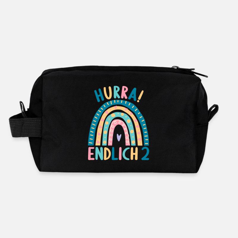 2 Jahre Geburtstagskind Regenbogen 2. Geburtstag Recycelte Kulturtasche