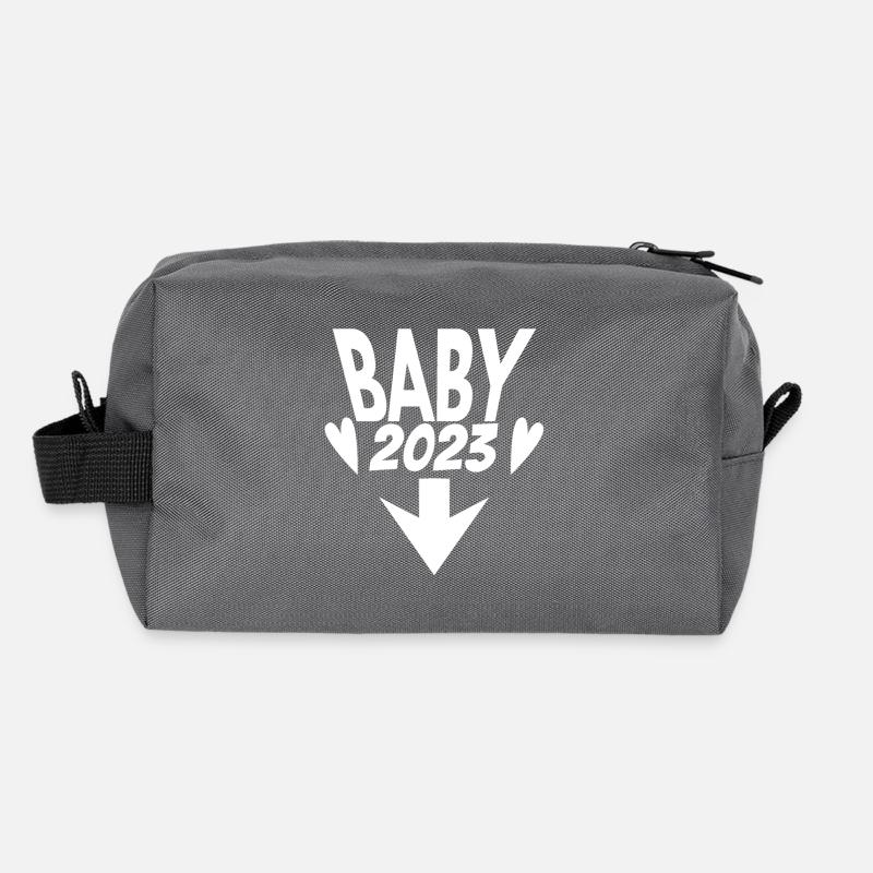 Bébé 2023 Grossesse enceinte Trousse de toilette en tissu recyclé