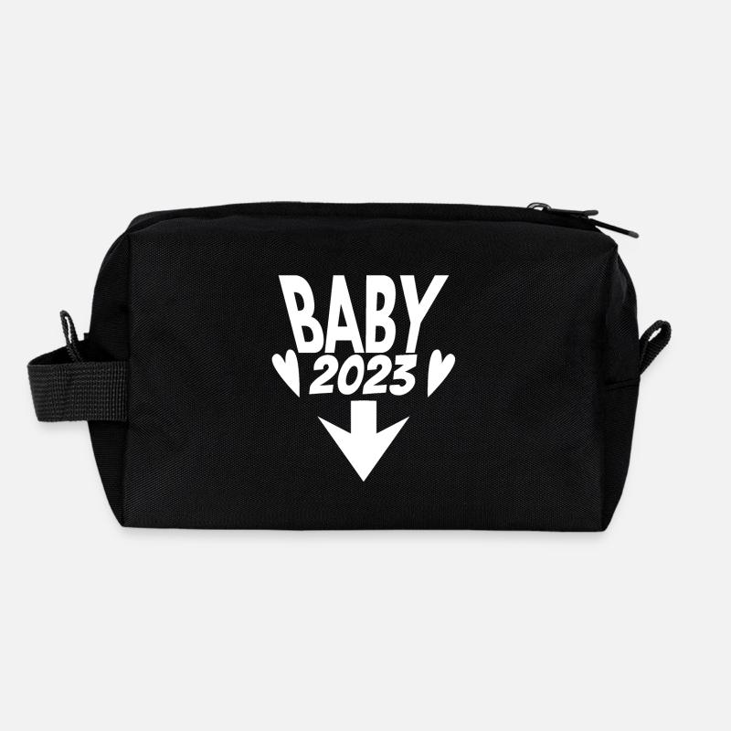 Bébé 2023 Grossesse enceinte Trousse de toilette en tissu recyclé