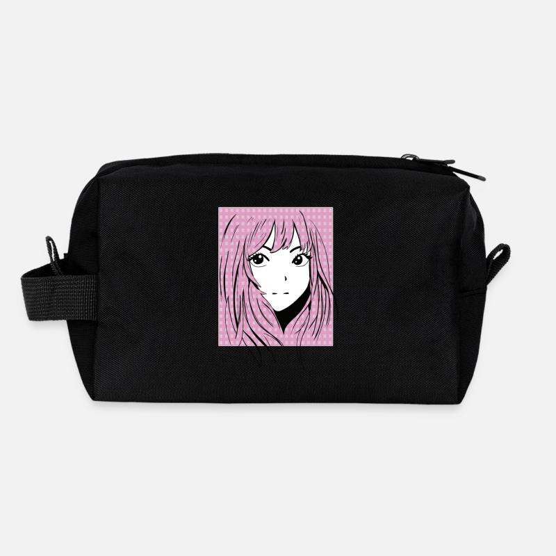 Anime Manga Fille Trousse de toilette en tissu recyclé