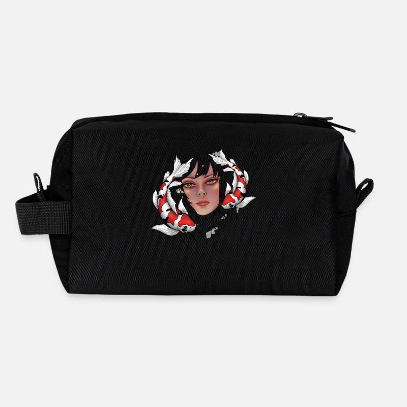 Mädchen mit Koi Karpfen Recycelte Kulturtasche
