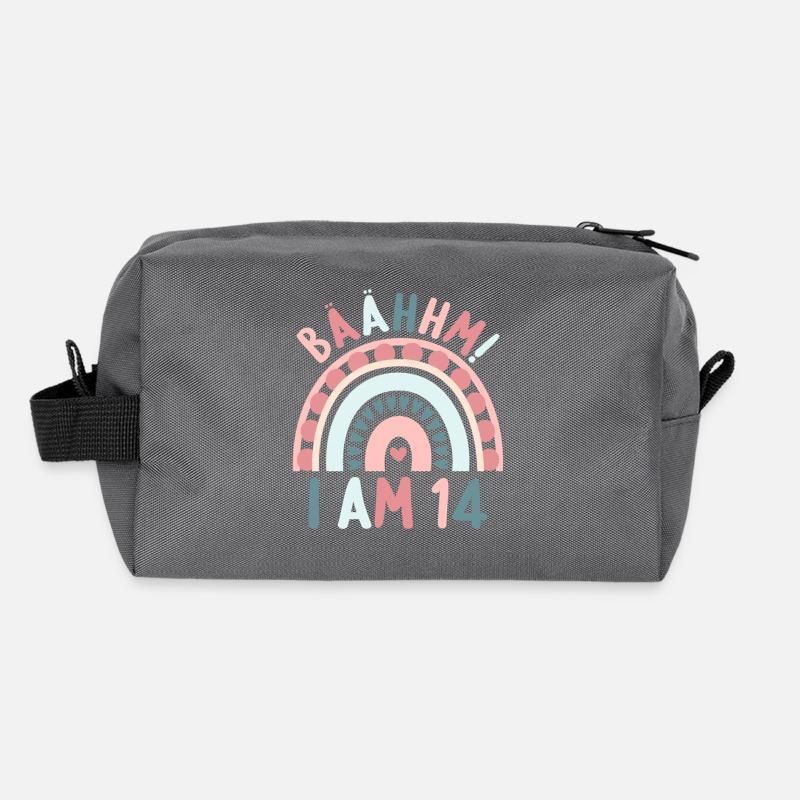 14 ans Rainbow Rainbow 14e anniversaire Trousse de toilette en tissu recyclé