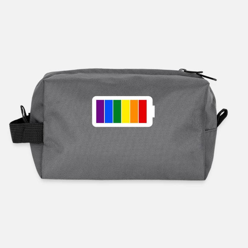 Regenbogenfarben Batterie Loading - Gay Pride Recycelte Kulturtasche