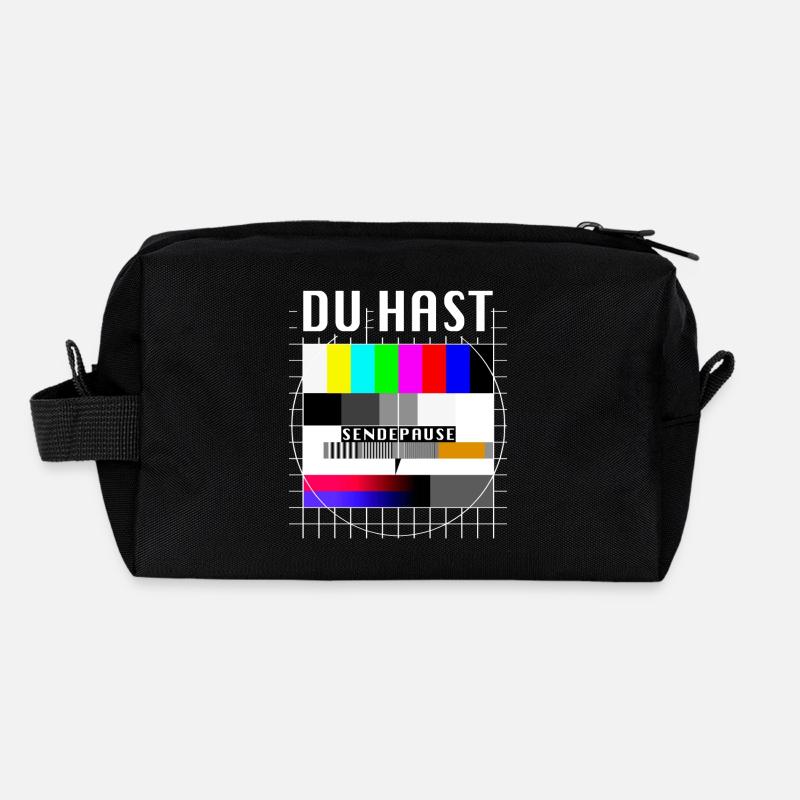 Du Hast Sendepause Testbild 90er Party 80er Jahre Recycelte Kulturtasche