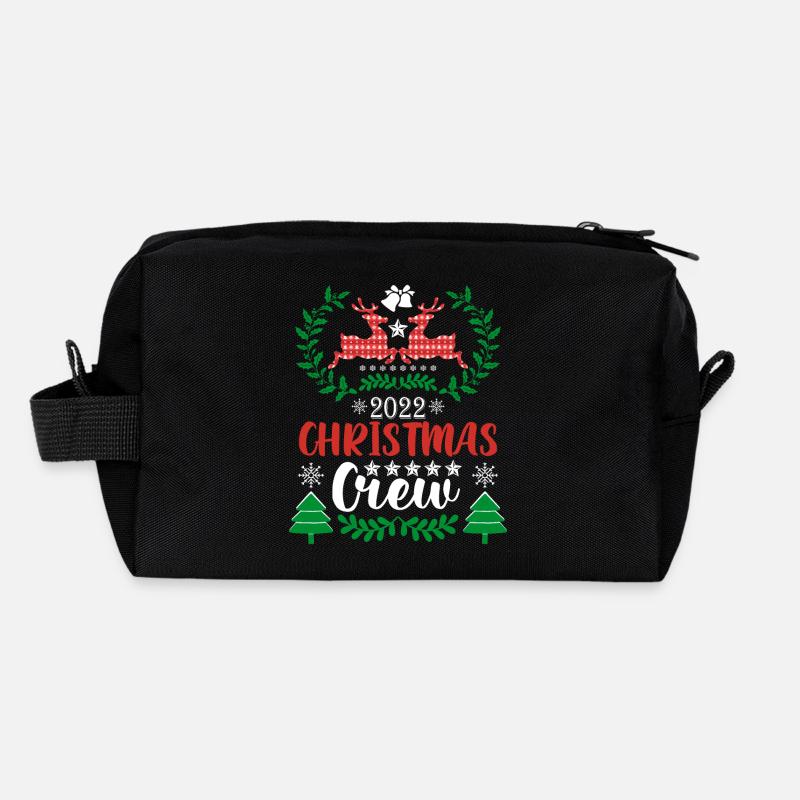 Rentier Weihnachten Pullover - Recycelte Kulturtasche - Schwarz