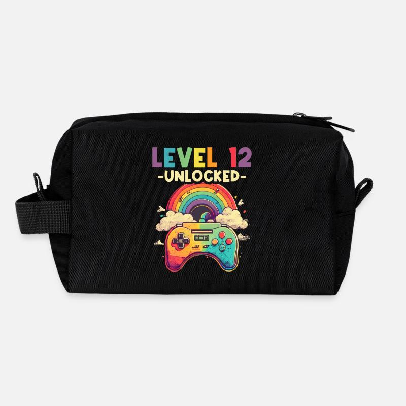 Level 12 Years Gaming 12er 12 Birthday Recycled Toiletry Zip Bag