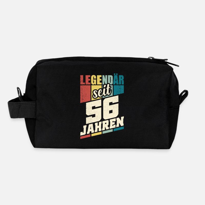 56. Geburtstag Legendär Seit 56 Jahren Legende 56 - Recycelte Kulturtasche - Schwarz