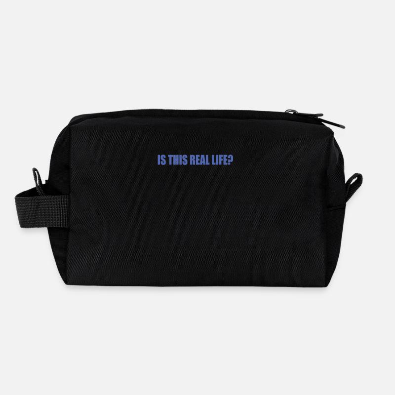 Is This Real Life? Is this the real life gamer Recycled Toiletry Zip Bag