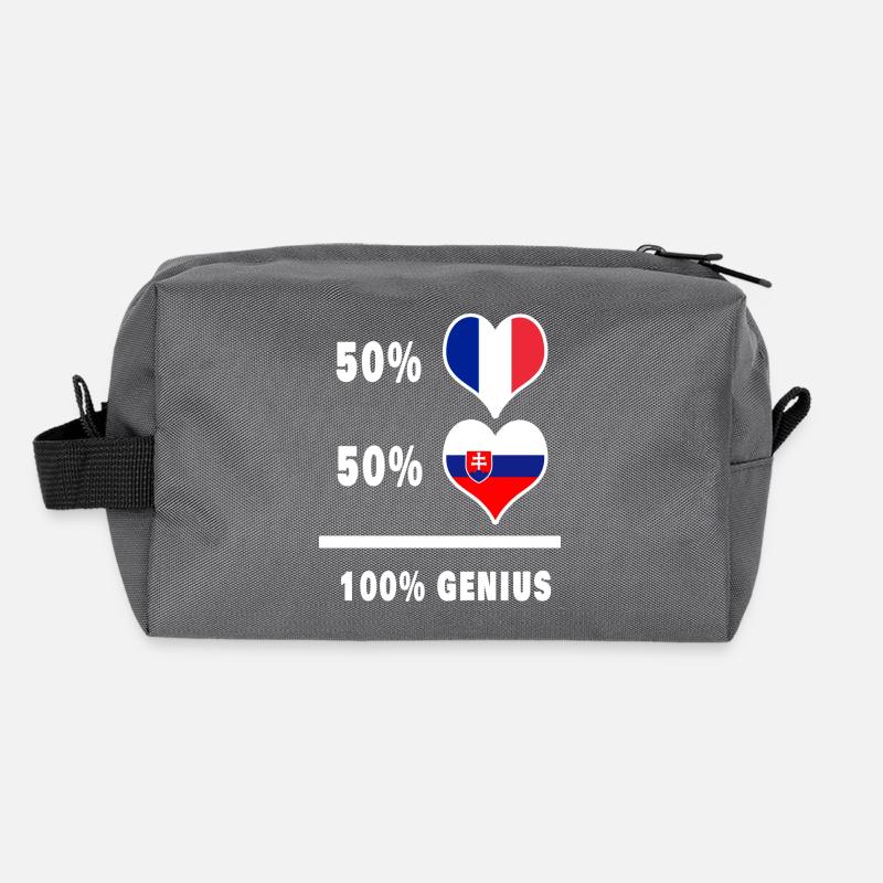 Slowakei und Frankreich 100% genial Design Flaggen Recycelte Kulturtasche