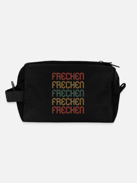 Frechenerin Frechener Frechen - Recycled Toiletry Zip Bag - black - Back