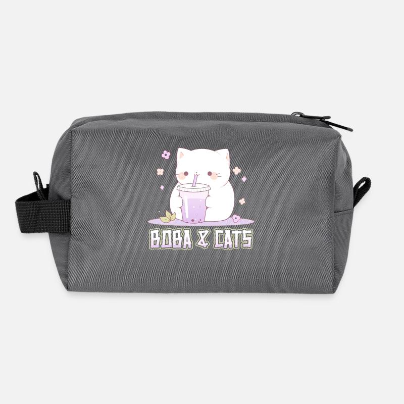 Boba and Cats Katze die Bubble Tee Mädchen Anime Recycelte Kulturtasche
