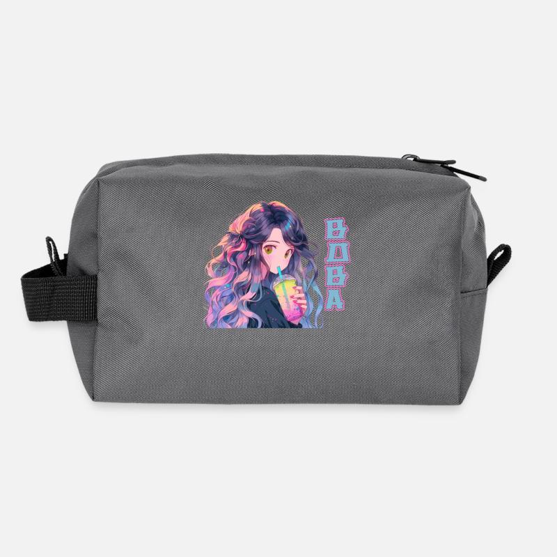 Anime and Boba Bubble Tea Recycelte Kulturtasche