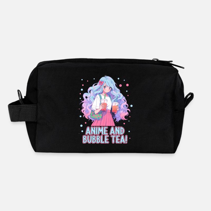 Anime and Boba Bubble Tea Recycelte Kulturtasche