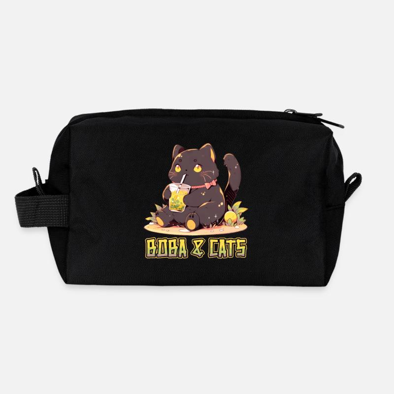 Boba and Cats Katze die Bubble Tee Mädchen Anime Recycelte Kulturtasche