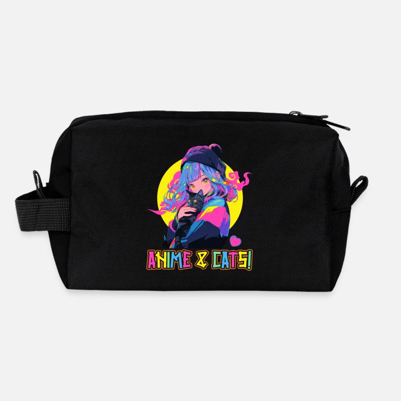 Anime and Cats Kawaii Mädchen Anime Recycelte Kulturtasche