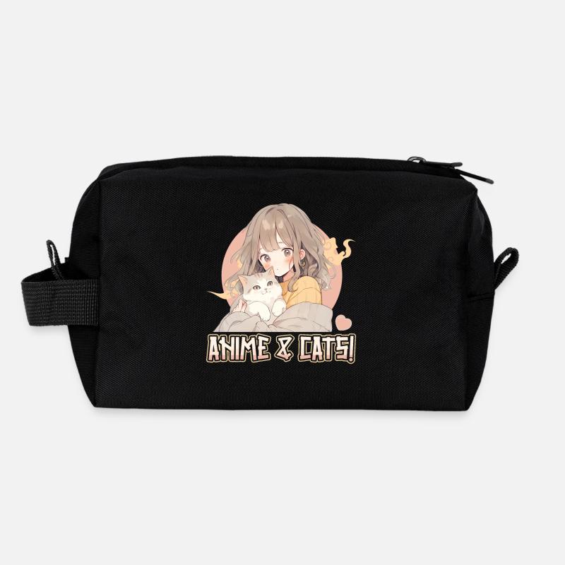 Anime and Cats Kawaii Mädchen Anime Recycelte Kulturtasche