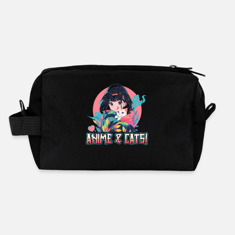 Anime and Cats Kawaii Mädchen Anime Recycelte Kulturtasche