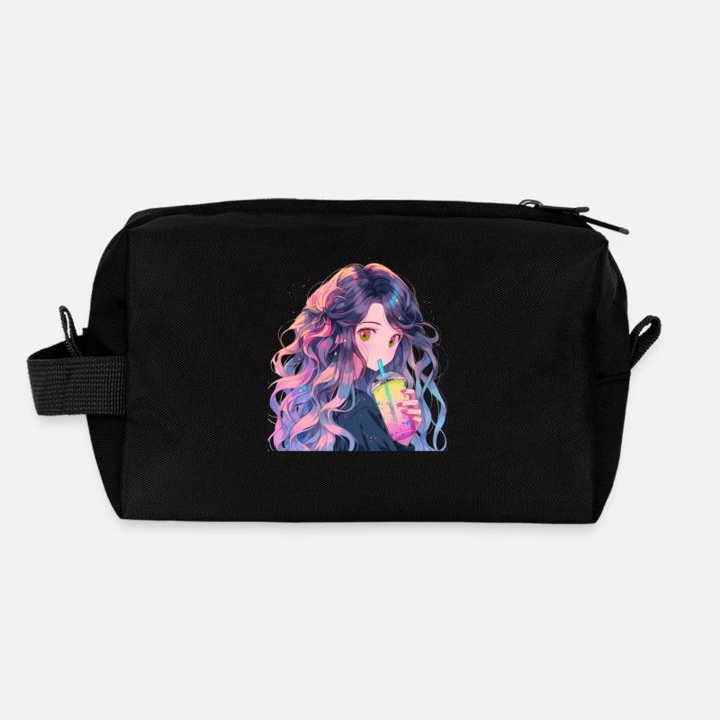 Anime and Boba Bubble Tea Recycelte Kulturtasche