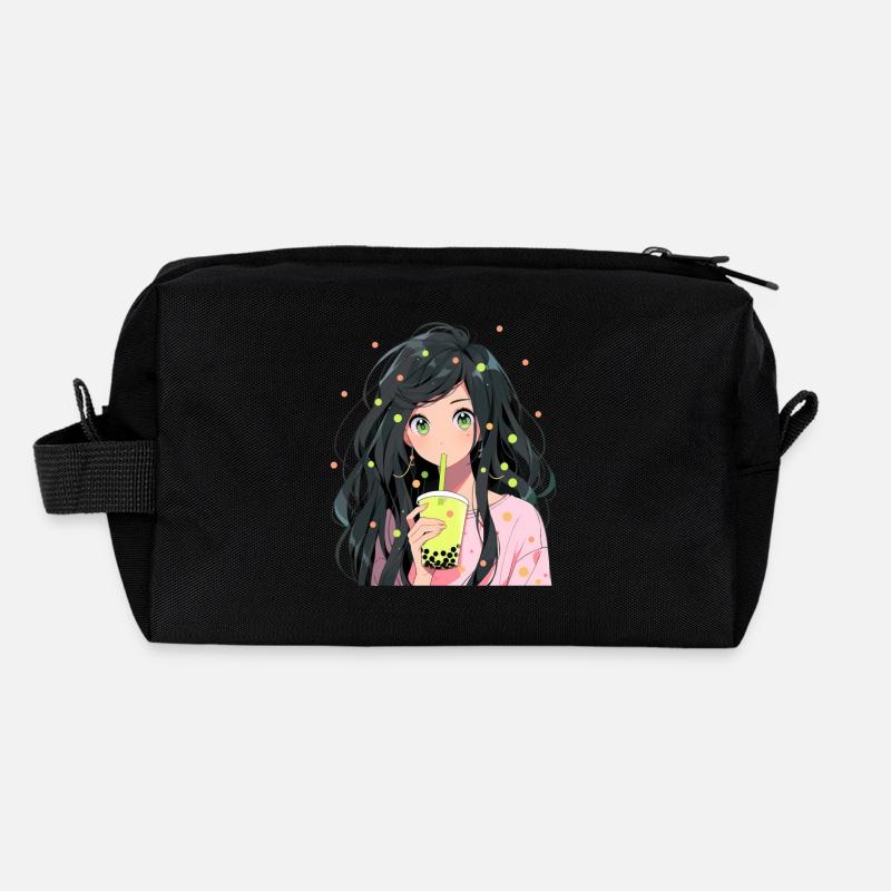 Anime and Boba Bubble Tea Recycelte Kulturtasche