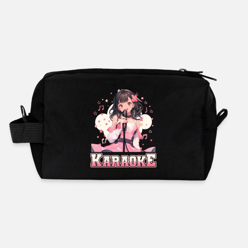 Filles Manga Anime Karaoké Trousse de toilette en tissu recyclé