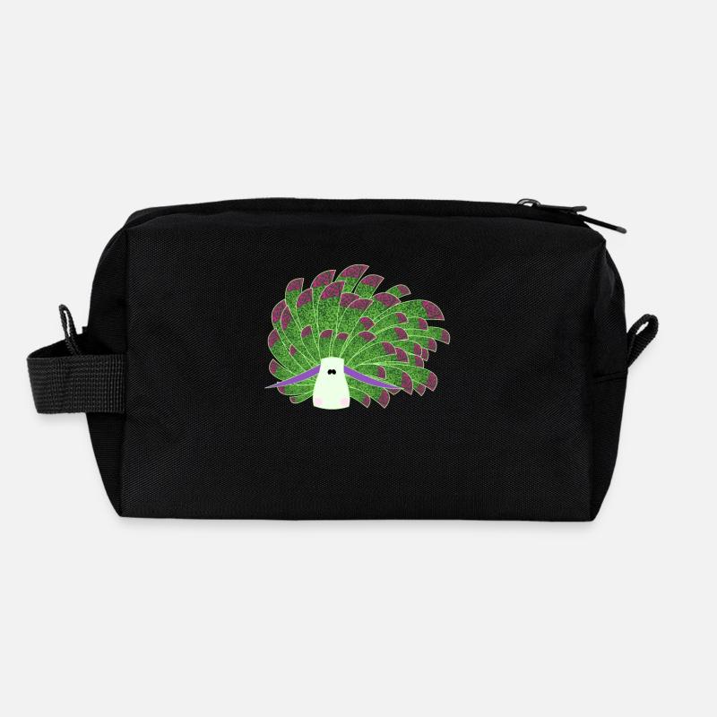 Nudibranch Nacktkiemer Nacktschnecken - Recycelte Kulturtasche - Schwarz