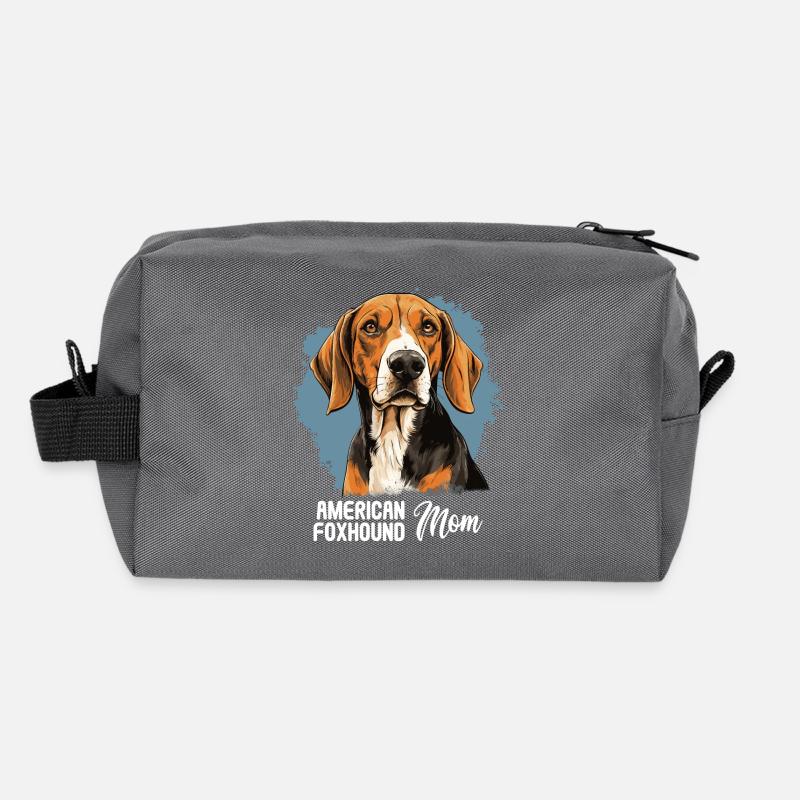 Chien American Foxhound Trousse de toilette en tissu recyclé