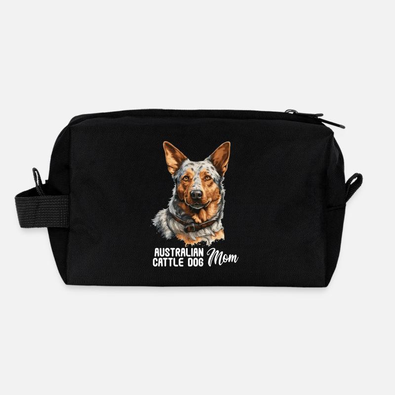 Hund Bouvier australien Trousse de toilette en tissu recyclé