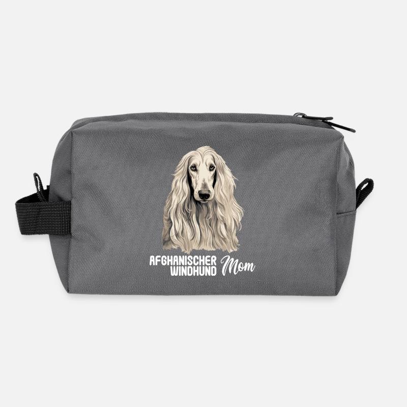 Chien Afghan Hound Trousse de toilette en tissu recyclé