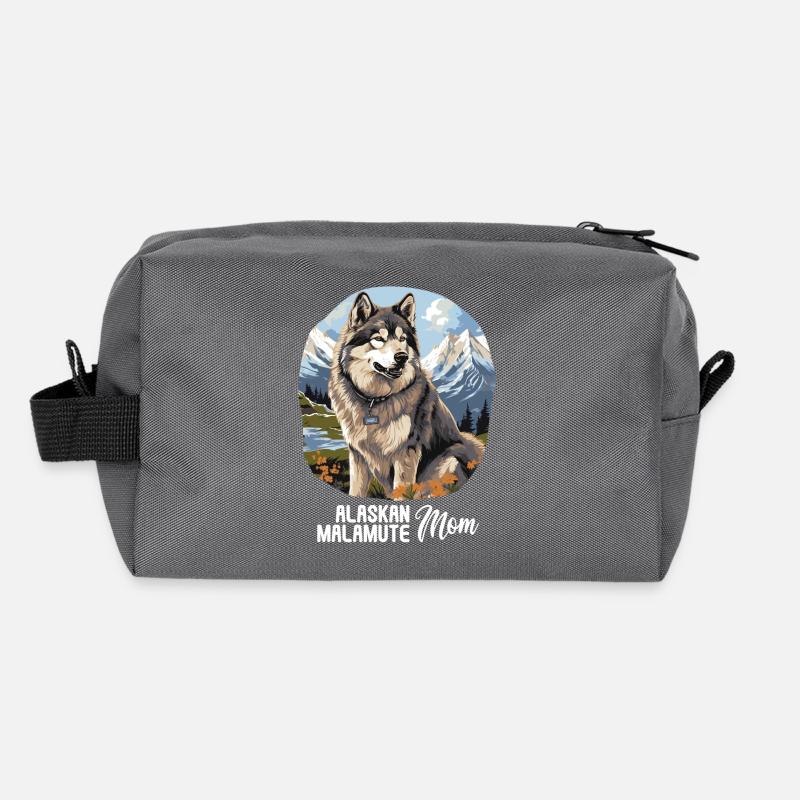 Dog Alaskan Malamute Recycled Toiletry Zip Bag