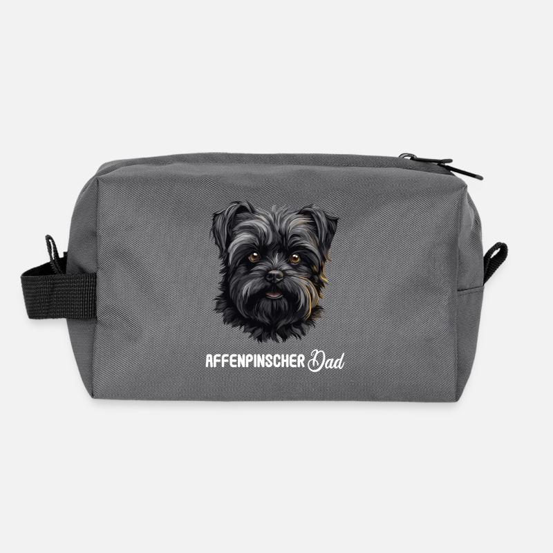 Chien Affenpinscher Trousse de toilette en tissu recyclé