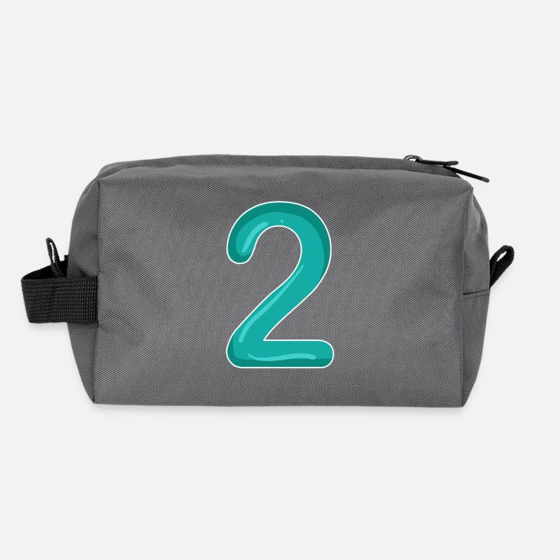 2 - Number - Number Two Recycled Toiletry Zip Bag