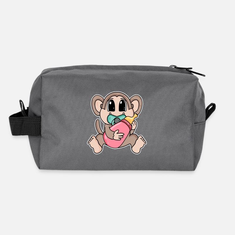 Baby Monkey Recycled Toiletry Zip Bag