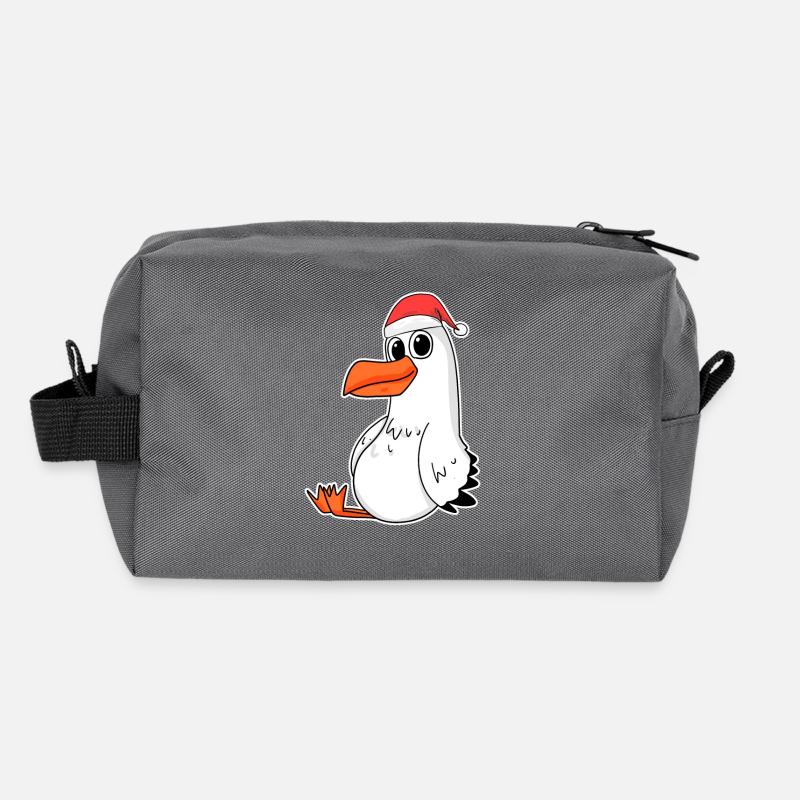 Seagull Christmas Recycled Toiletry Zip Bag