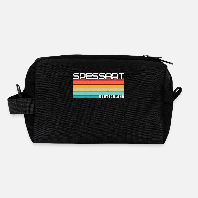 Spessart - Recycelte Kulturtasche - Schwarz