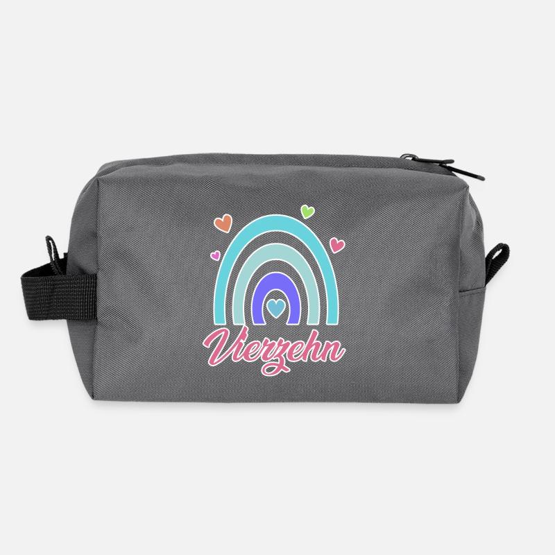 14. Geburtstag Regenbogen Vintage Recycelte Kulturtasche