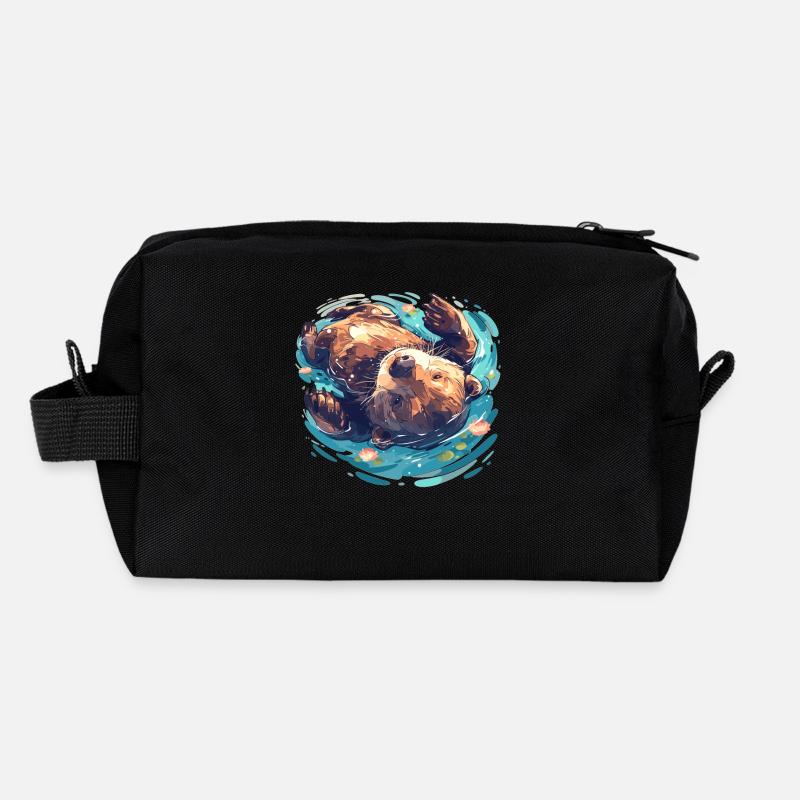 Beaver Biber Trousse de toilette en tissu recyclé